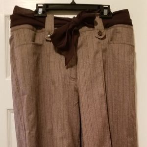 Capri pinstripe pants